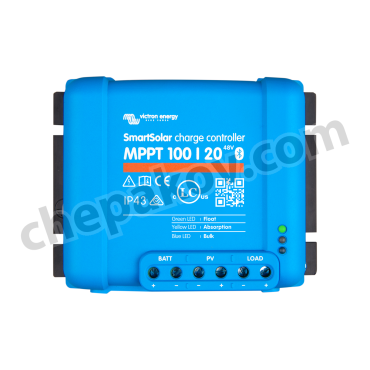 Соларен заряден контролер Smart Victron Blue Solar MPPT 100/20 - 48V с Bluetooth