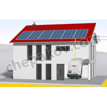 2kWp Solar system for saling of electricity and self-consumption