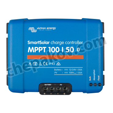 Victron SmartSolar charge controller MPPT 100/50 (12/24V-50A) with Bluetooth connectivity