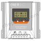 EnerDC MPPT solar charge controller 55V / 30A with display